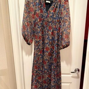 Mango Multicolor Long Sleeve Dress